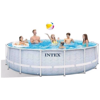 Круглый каркасный бассейн Intex 26746 (488x122 см) CHEVRON PRISM FRAME PREMIUM POOL