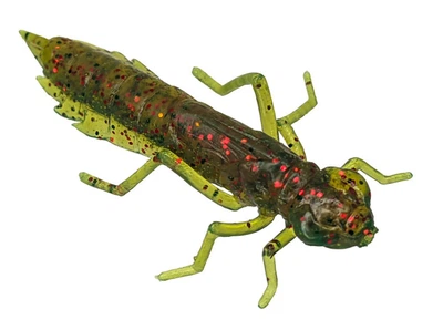Силіконова приманка Fishup Dragonfly 0.75" (12pcs.), #019 - Motor Oil/Red,10056214