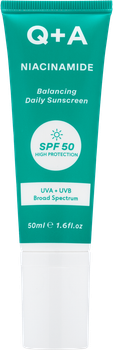 Балансуючий сонцезахисний крем для обличчя Q+A Niacinamide Balancing Daily Sunscreen 50 мл (5060486267866)