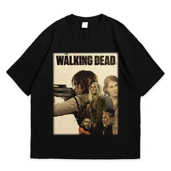 Футболка с принтом Ходячие мертвецы The walking dead L Черный Ф Філ015-Ч L