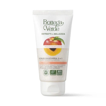 Маска-скраб для обличчя «Estratti di bellezza» з персиком та абрикосом (2605) Bottega Verde