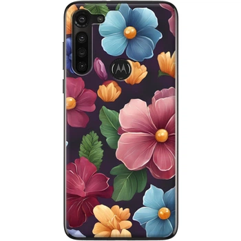 Силіконовий Чохол з Картинкою для Motorola G8 Power Принт (Квіти) (40962-ysm013)