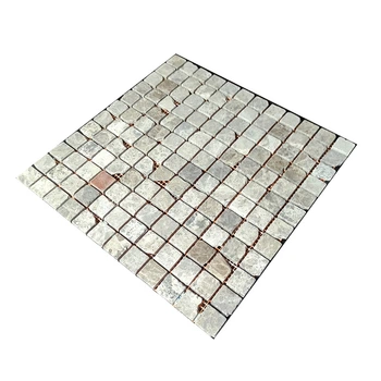 Мраморная мозаика Emperador Light G антик МКР-2СВА (23x23)