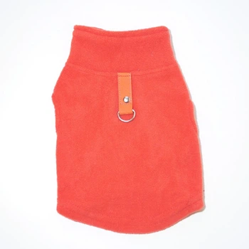 Жилетка для котов и кошек с кольцом Pet Style "Однотон" Оранжевая XS