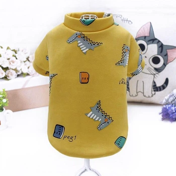 Футболка для котов и кошек Pet Style "Динозавр" Желтая XL