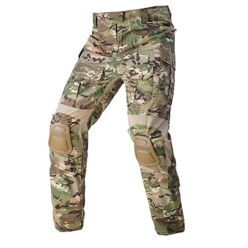 Чоловічі штани із наколінниками ріп-стоп Tactical Han-Wild G3 мультикам розмір XL