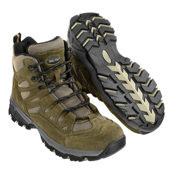 Замшевые ботинки Mil-Tec Teesar Squad 5 со вставками из сетки олива размер 44