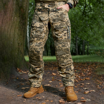 Мужские штаны "Гетьман" с наколенниками Cordura 1000D пиксель размер M