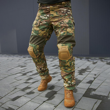 Чоловічі штани ріп-стоп з наколінниками та вставками FLEX мультикам розмір 3XL