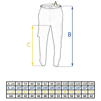Чоловічі штани джогери ріп-стоп олива розмір L