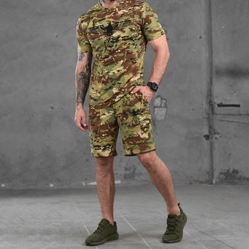Чоловічий легкий комплект Patriot кулір футболка + шорти мультикам розмір XL