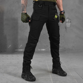 Мужские стрейчевые штаны 7.62 tactical рип-стоп черные размер M