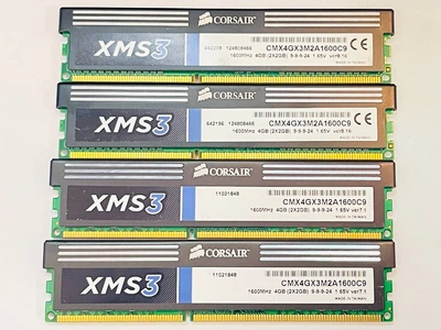 Оперативна пам'ять Corsair DDR3 8Gb Kit (4*2Gb) 1600MHz PC3-12800 Б/У
