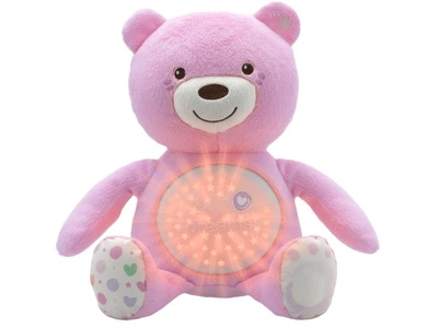 Интерактивная музыкальная игрушка Медвежонок, Chicco (розовый), 08015.10