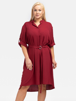 Плаття-сорочка жіноча Karko SA968 38-40 Червоне (5903676025313)