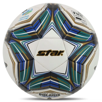 Мяч футбольный STAR ALL NEW POLARIS 5000 FIFA SB105TB №5 PU Белый-зеленый