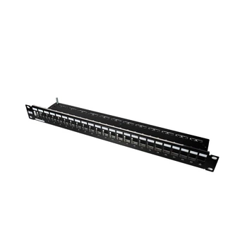 Патч-панель 24 порти Keystone NVC-P-05-24 19" 1U неекранована