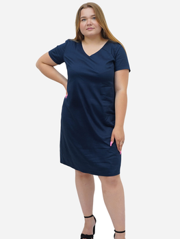 Sukienka ołówkowa damska Plus Size Karko SC373 50 Granatowa (5903676233930)