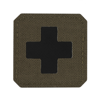 Нашивка Ranger Medic M-Tac Laser Green/Black Cut Cross