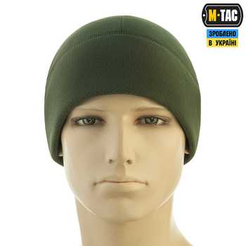 Шапка флис with Watch Slimtex Olive M-Tac L Elite Cap Army (320г/м2)