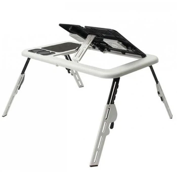 Складной столик для ноутбука LD-09 E-Table, столик с охлаждением 2 USB кулера, Стол подставка с вентиляцией