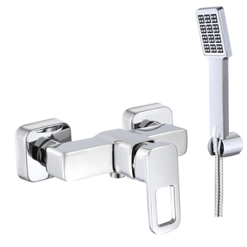 Змішувач для душу Lidz Wawel 010 з душовим гарнітуром LDWAW010CRM45390 Chrome