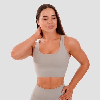 Спортивний топ Cut-Out Grey L - GymBeam