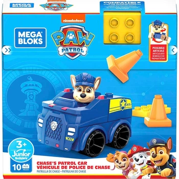 Конструктор Mega Bloks Paw Patrol Патрульна машина Чейза з 10 деталей (194735024315)