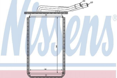 Радиатор печки NISSENS 71769 Ford Transit 4042575, YC1H18476AA, YC1H18476AB