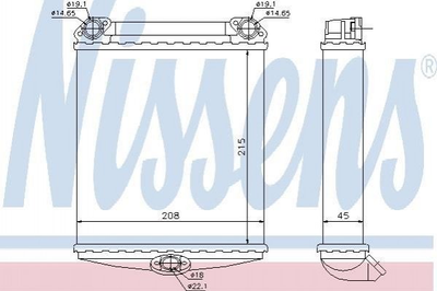 Радиатор печки NISSENS 72001 Mercedes S-Class 0028355201, 0028353101, 0028355301