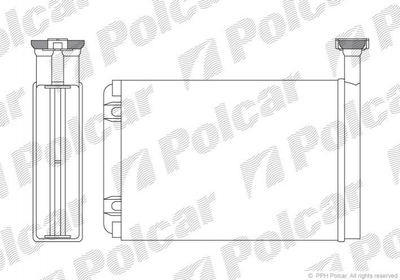 Радиатор печки Polcar 3216N82 Ford Mondeo 93BW18B539BF, 6851006