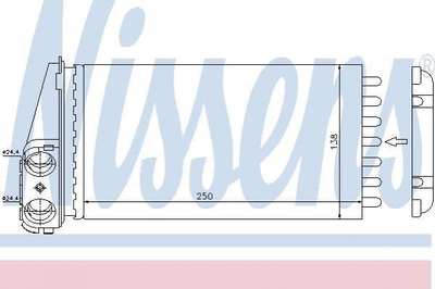 Радіатор пічки NISSENS 72945 Peugeot 307 6448K3