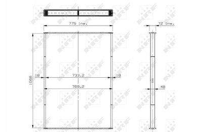 Радіатор грубки NRF 29559