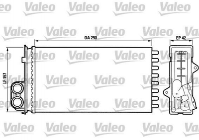 Радіатор пічки Valeo 883976 Peugeot 406 644877