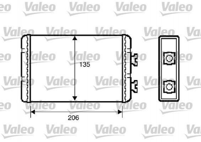 Радіатор печі Valeo 812220 BMW 3 Series, X3 64118372783