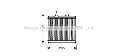 Радіатор пічки AVA COOLING MS6472 Mercedes E-Class, C-Class, CLS-Class, GLK-Class A2048300061, 2048300061