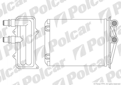 Радиатор печки Polcar 6026N81 Renault Trafic; Opel Vivaro 7701473279, 7701065763