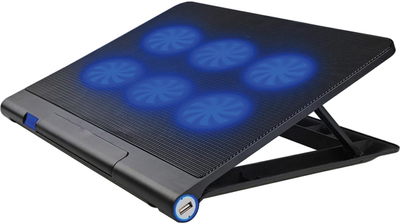 Підставка для ноутбука Platinet Laptop Cooler Pad 6 Fans Black (PLCP6FB)