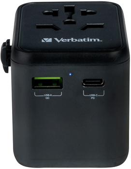 Адаптер Verbatim Power Travel Adapter UTA-02 Black (VTRA1)