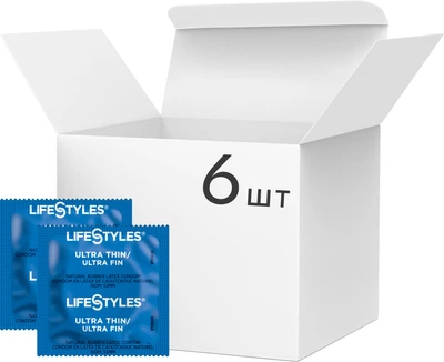 Презервативи LifeStyles Ultra Thin Ультратонкі 6 шт (ROZ6400230488)