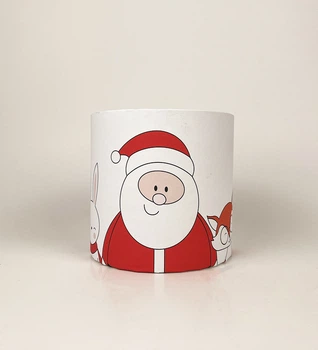 Коробка кругла 15х15"Санта Клаус"
