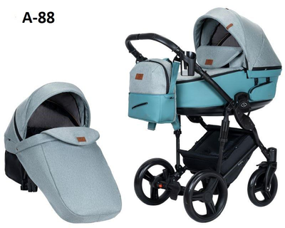 Дитячий візочок 2 в 1 Angelina Amica A-88 Блакитна