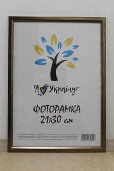 Фоторамка 21Х30, (А4), потертое серебро, 1210-0770 б/з, ОРГСТЕКЛО + ДВП
