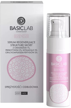 Serum do twarzy BasicLab Regenerating Serum Elasticity and Reconstruction 1% ceramides 30 ml (5907637951574)