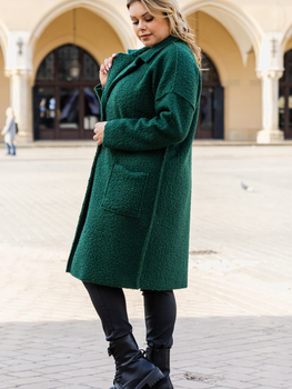 Пальто зимове жіноче Karko K591 42/44 Зелене (5903676128717)