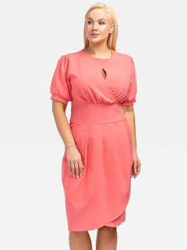 Сукня міді літня жіноча Karko SB150 44 Рожева (5903676072744)