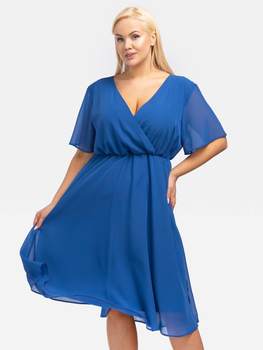 Сукня міді літня жіноча Karko SB272 38 Синя (5903676095736)
