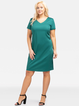 Плаття-футболка міді літнє жіноче Karko SC095 42 Зелене (5903676191292)