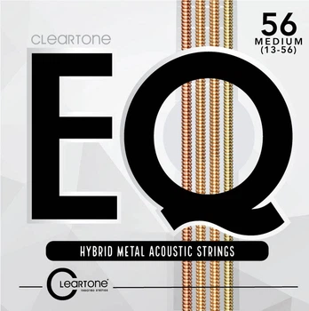 Струны для акустической гитары Cleartone 7813 EQ Hybrid Metal Acoustic Medium 13-56