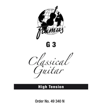 3-я струна для классической гитары Framus 49340N Classic Guitar High Tension - 3rd